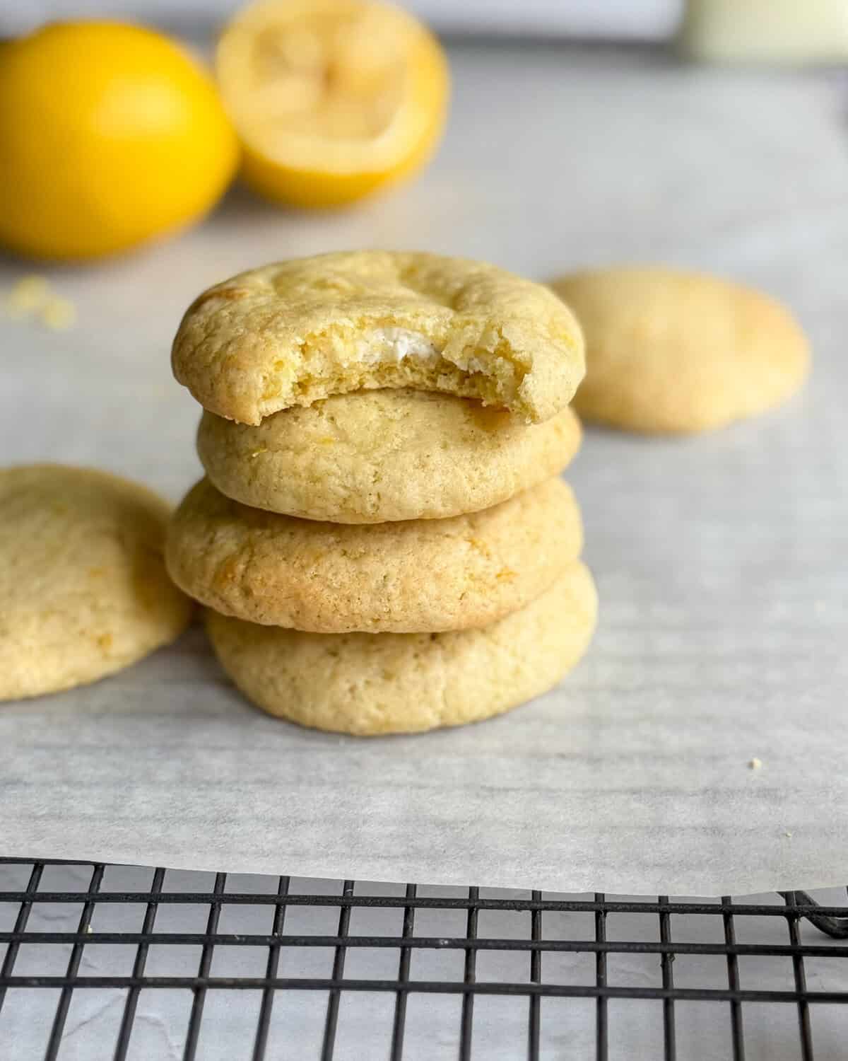 Low calorie lemon cheesecake cookies