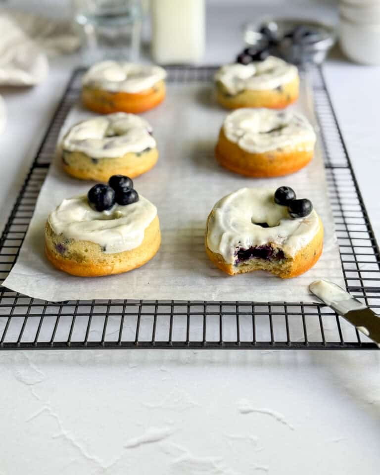 The best low calorie blueberry cheesecake donuts