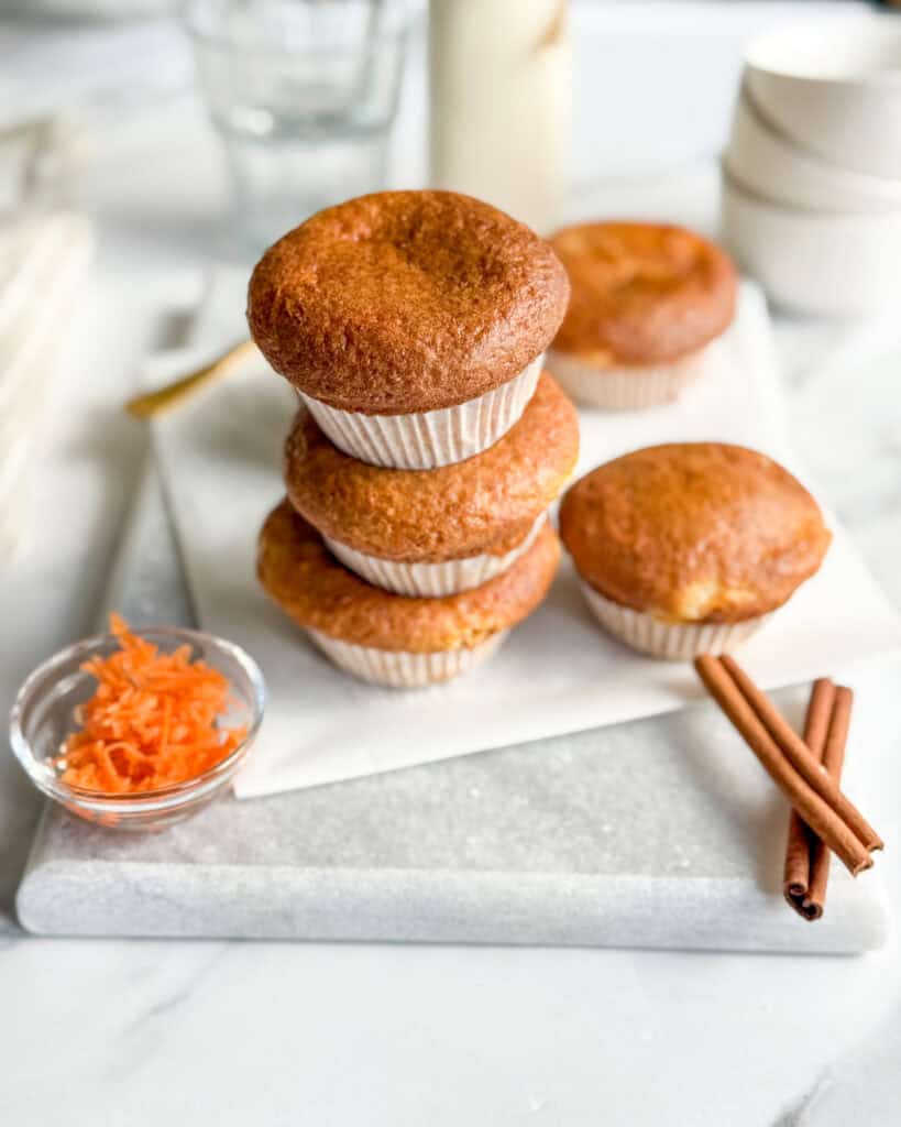 low calorie carrot cake cheesecake muffins