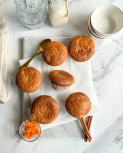 low calorie carrot cake cheesecake muffins