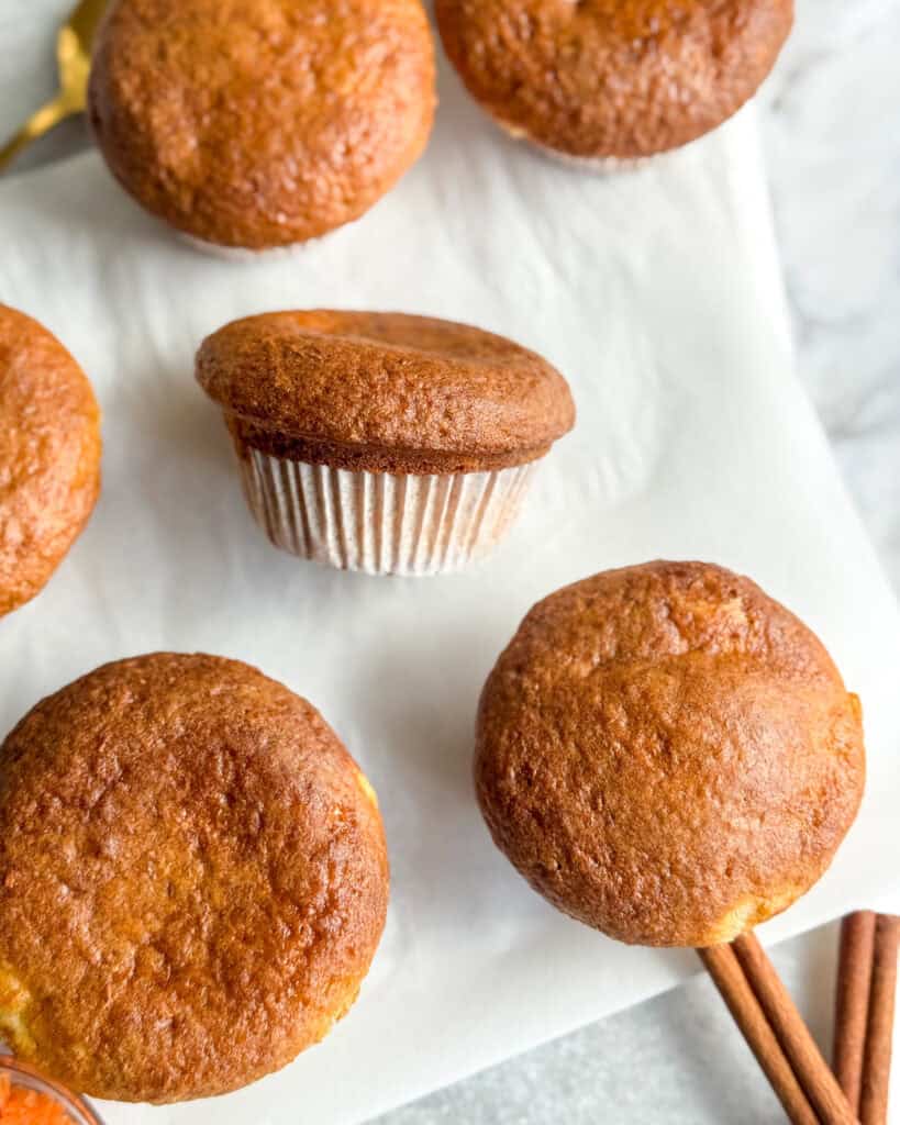 low calorie carrot cake cheesecake muffins