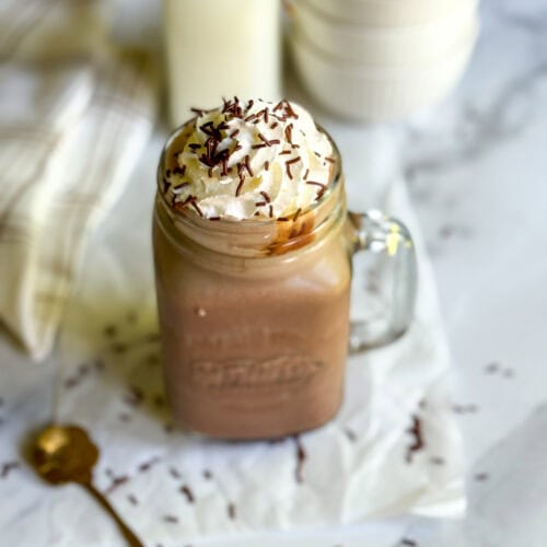 low calorie chocolate milkshake