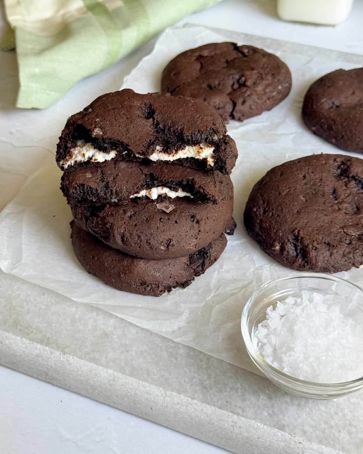 low calorie chocolate cheesecake cookies