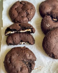low calorie chocolate cheesecake cookies