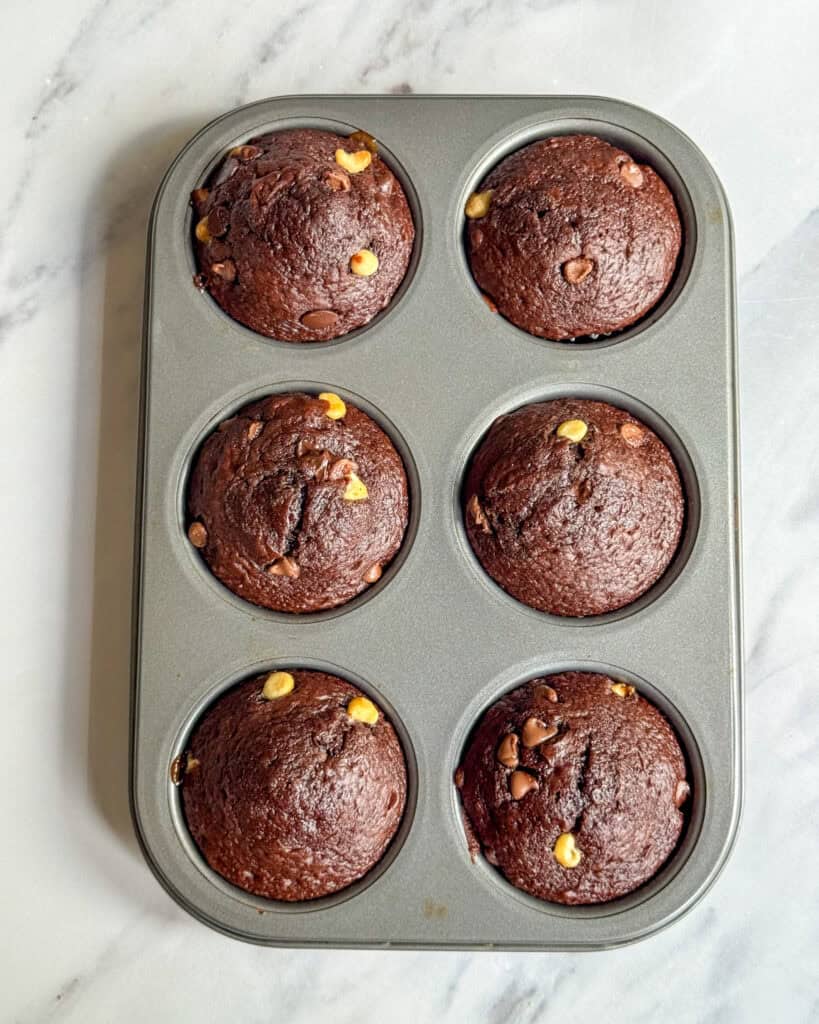 low calorie triple chocolate muffins