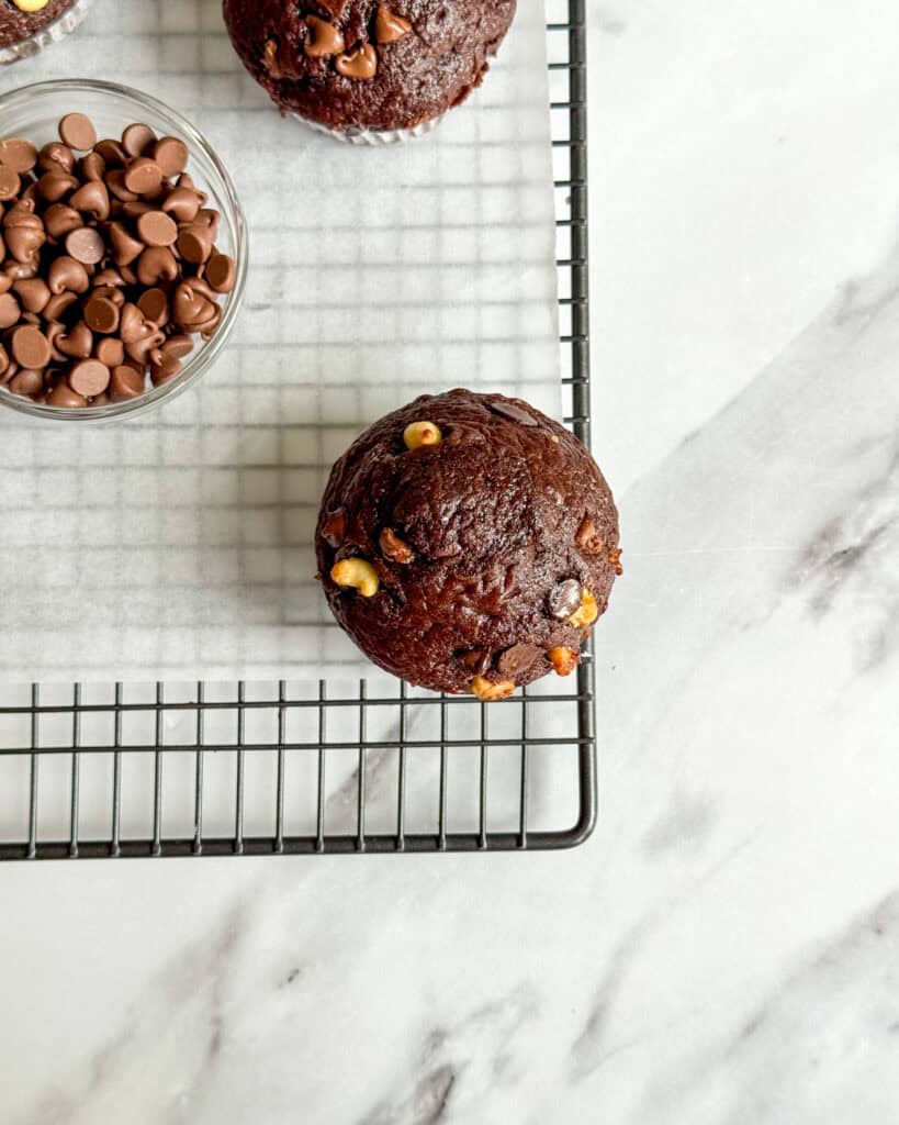 low calorie triple chocolate muffins