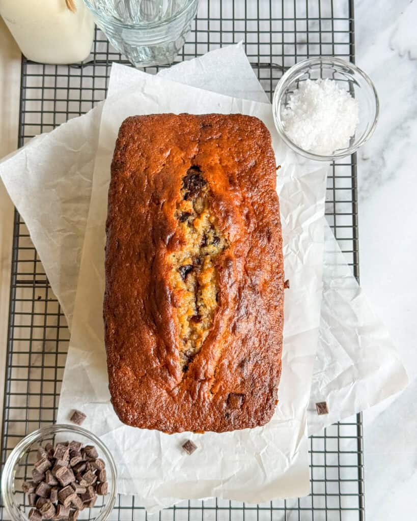 low calorie brownie stuffed banana bread