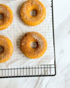 low calorie pumpkin sugar donuts