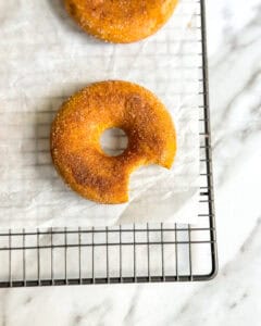 low calorie pumpkin sugar donuts