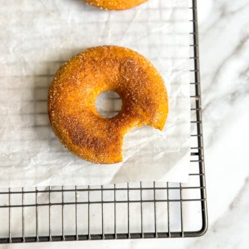 low calorie pumpkin sugar donuts