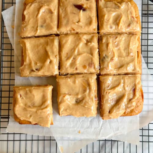 low calorie sticky toffee blondies
