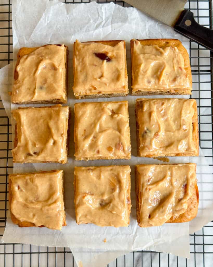low calorie sticky toffee blondies