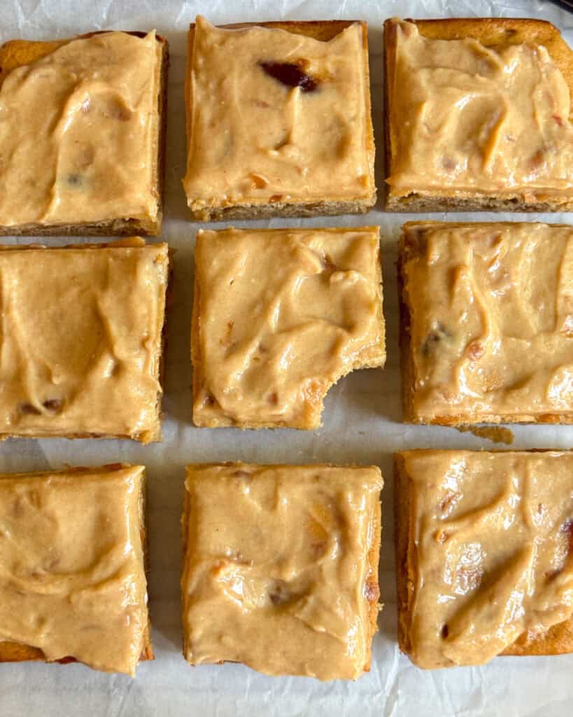 low calorie sticky toffee blondies