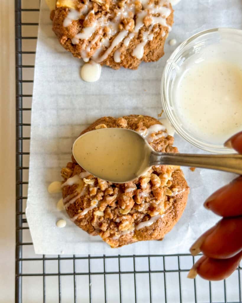 low calorie apple crumble cookies
