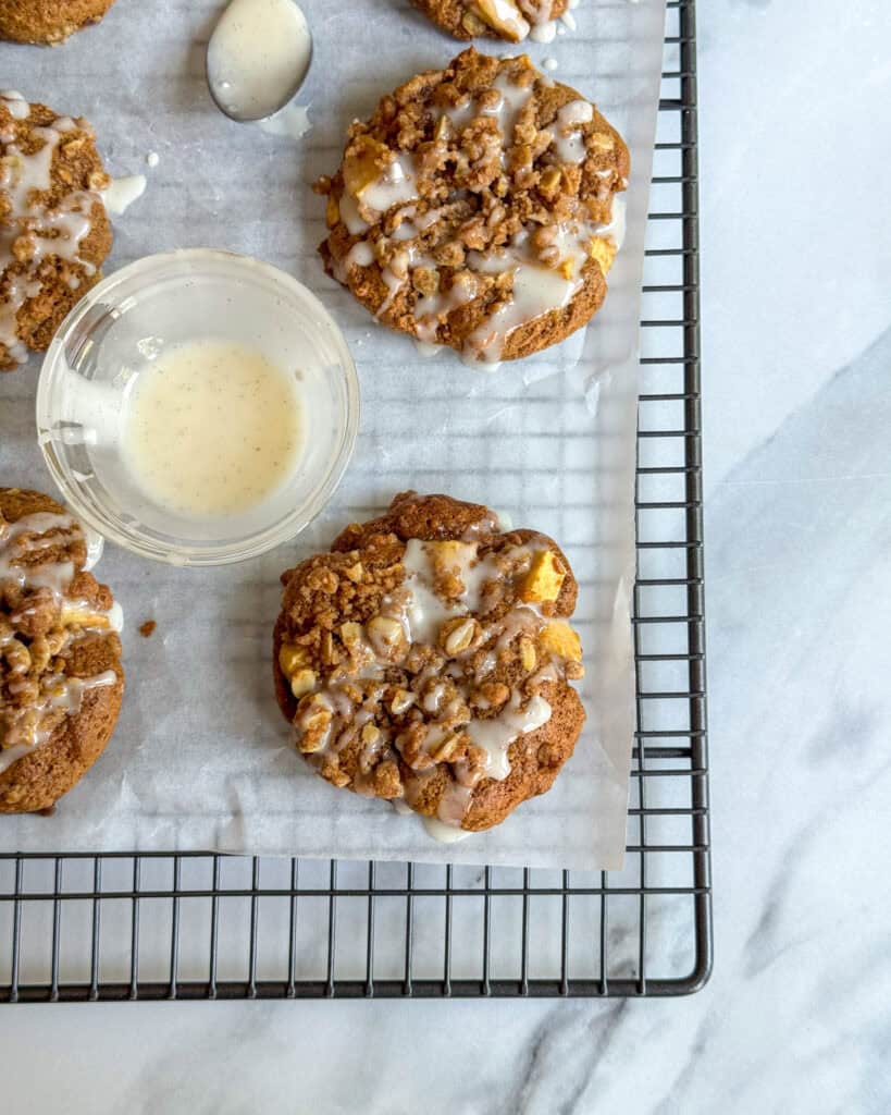 low calorie apple crumble cookies