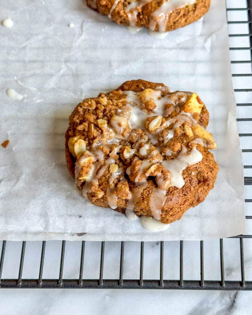 low calorie apple crumble cookies