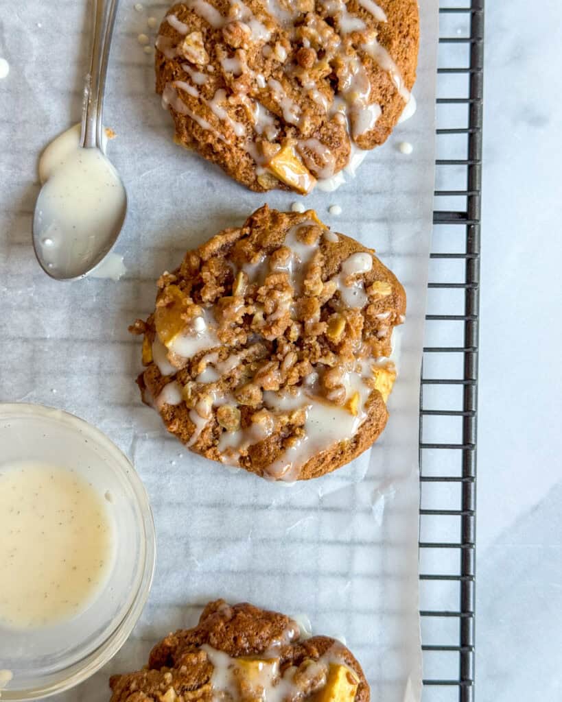 low calorie apple crumble cookies