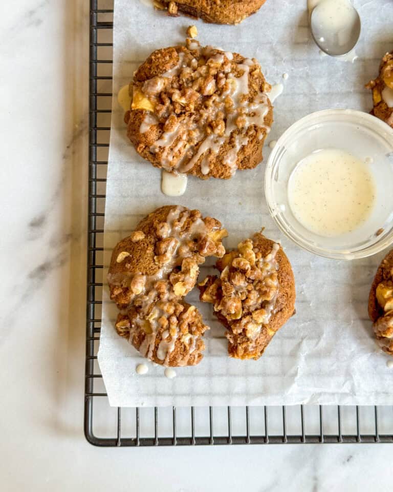 low calorie apple crumble cookies